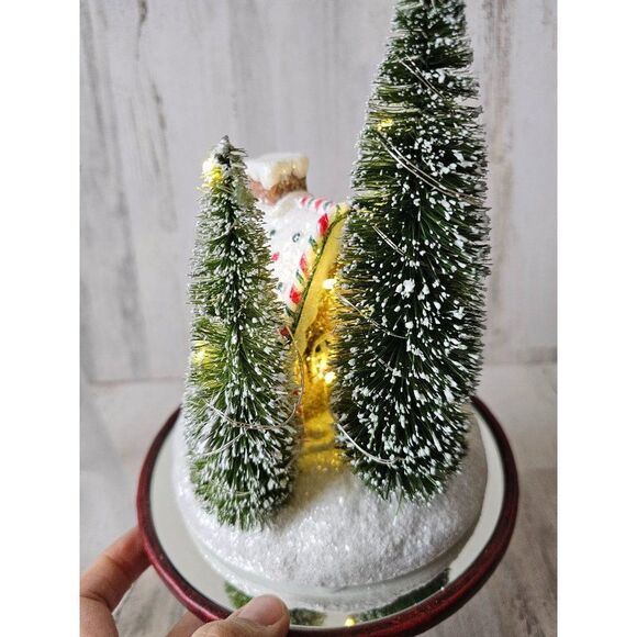 Valerie holiday scenes gingerbread house dome illuminated Xmas decor unique vint - Picture 6 of 10